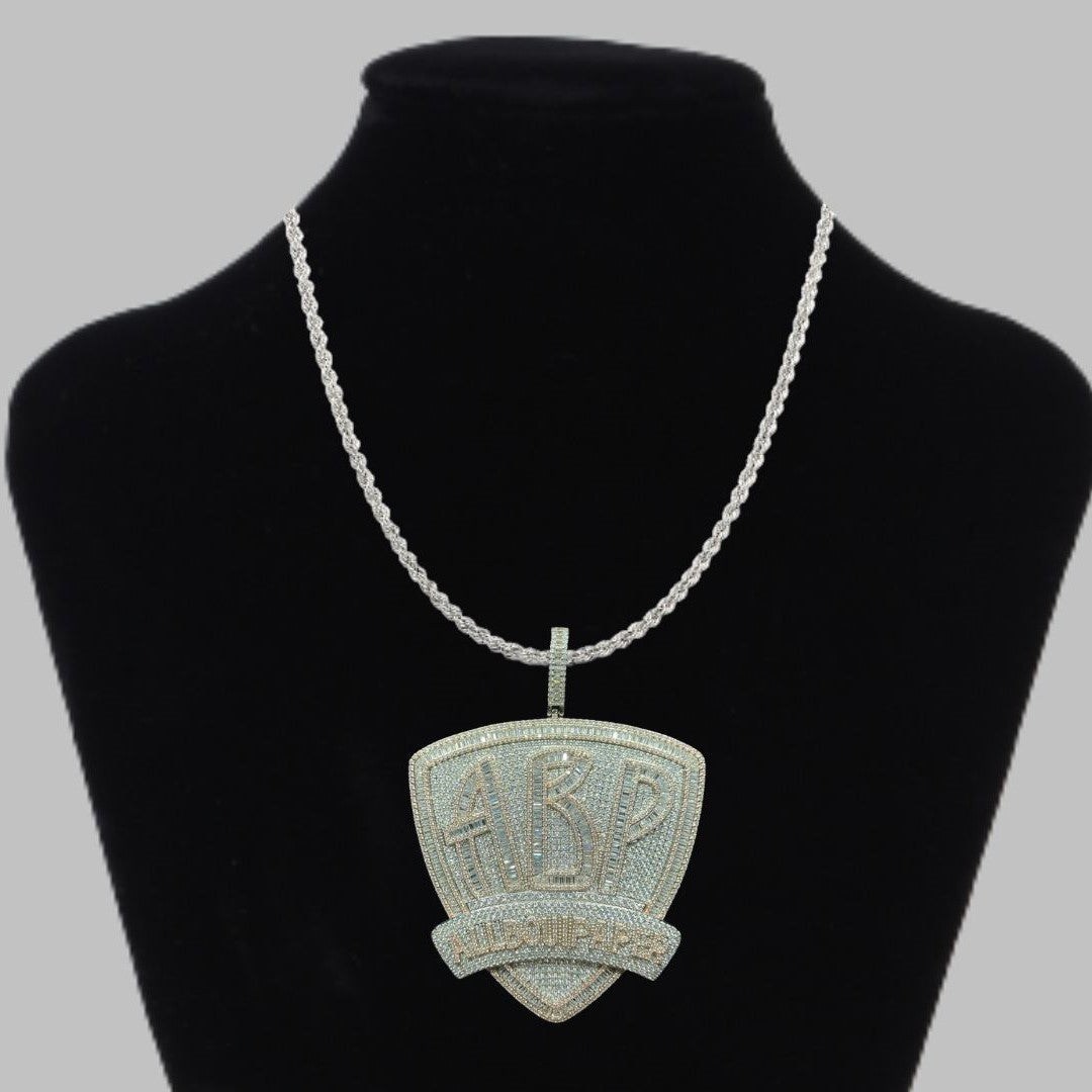 All About Paper Iced Out Pendant