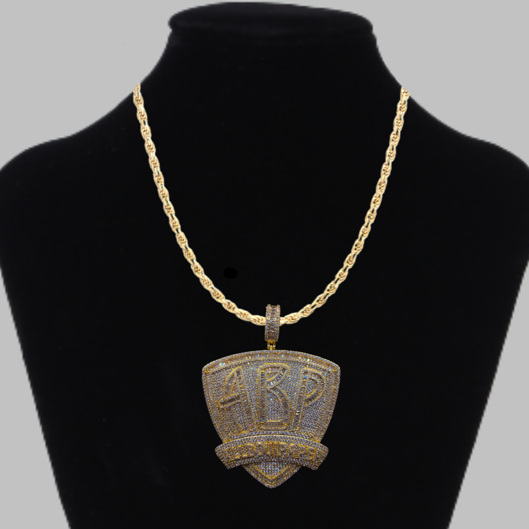 All About Paper Iced Out Pendant