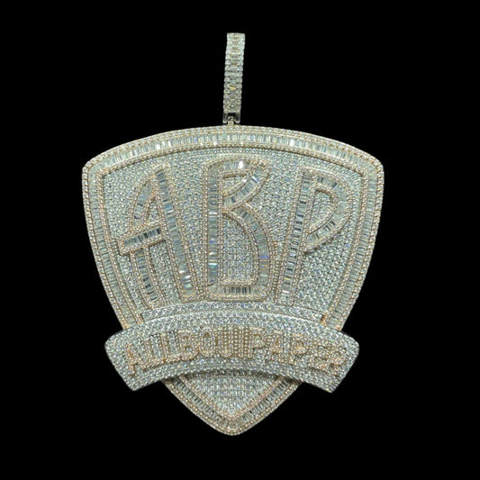 All About Paper Iced Out Pendant